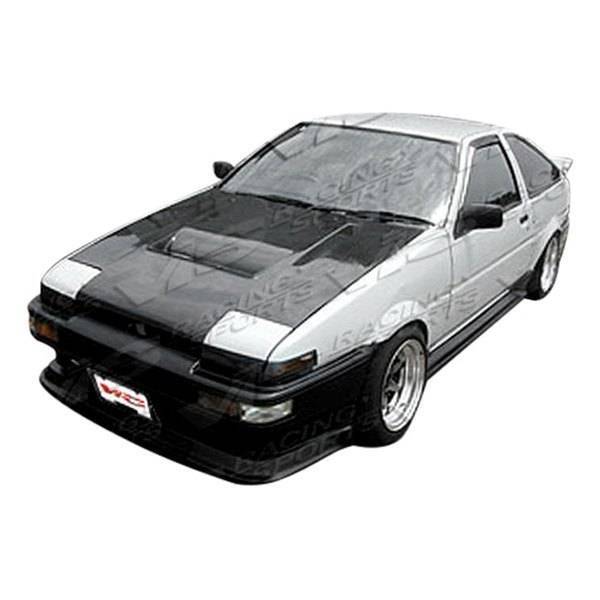 1984-1987 Toyota Corolla Hatchback 2 doors JB Style FRP Primer Side Skirts-1