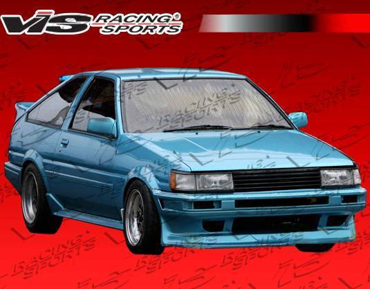 1984-1987 Toyota Corolla Hatchback 2 doors MONSTER Style FRP Primer Front Bumper-2