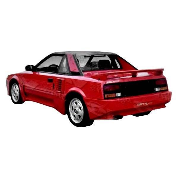 1985-1989 Toyota MR2 2 doors TECHNO R Style FRP Primer Rear Bumper-1