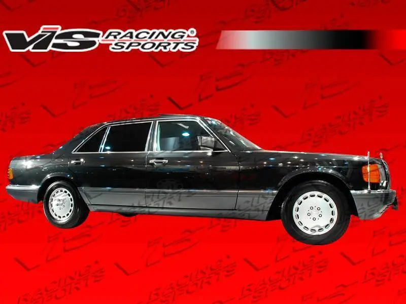 1986-1995 Mercedes E Class W124 4 doors EURO TECH Style FRP Primer Side Skirts-4