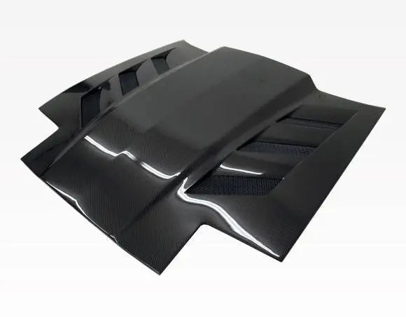1986-1992 Toyota Supra 2 doors AMS Style Carbon Fiber Black Hood-2