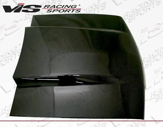 1987-1993 Ford Mustang 2 doors Cowl Induction Style Carbon Fiber Black Hood-2
