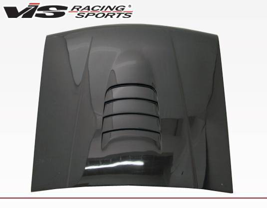 1987-1993 Ford Mustang 2 doors Cobra R 2000 Style Carbon Fiber Black Hood-2