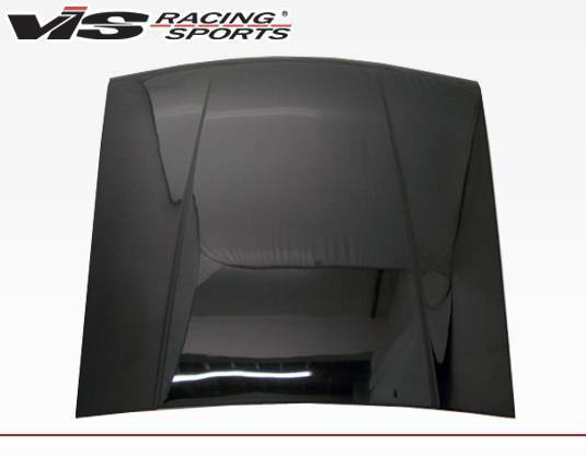 1987-1993 Ford Mustang 2 doors OEM Style Carbon Fiber Black Hood-2