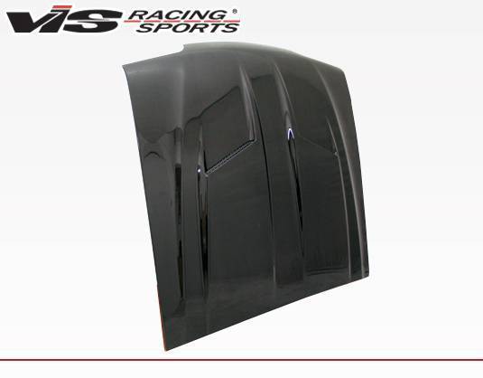 1987-1993 Ford Mustang 2 doors Stalker 2 Style Carbon Fiber Black Hood-2