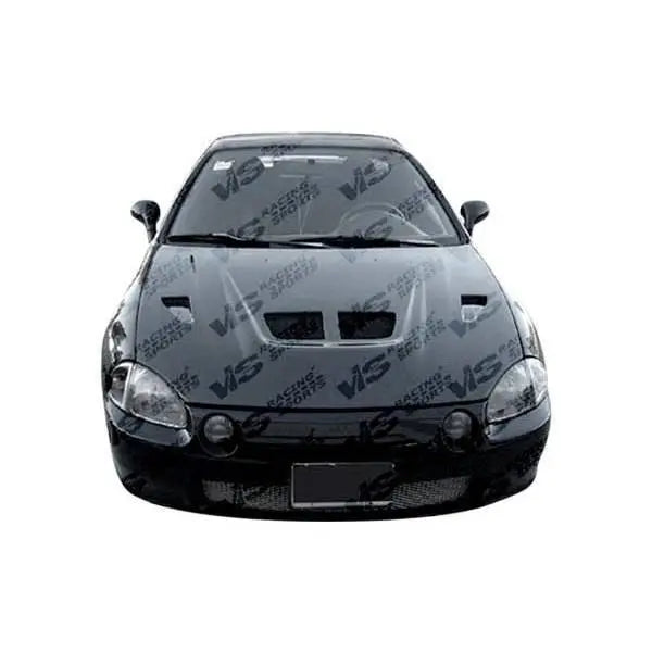 1988-1991 Honda CRX Hatchback XTREME GT Style Carbon Fiber Black Hood-1