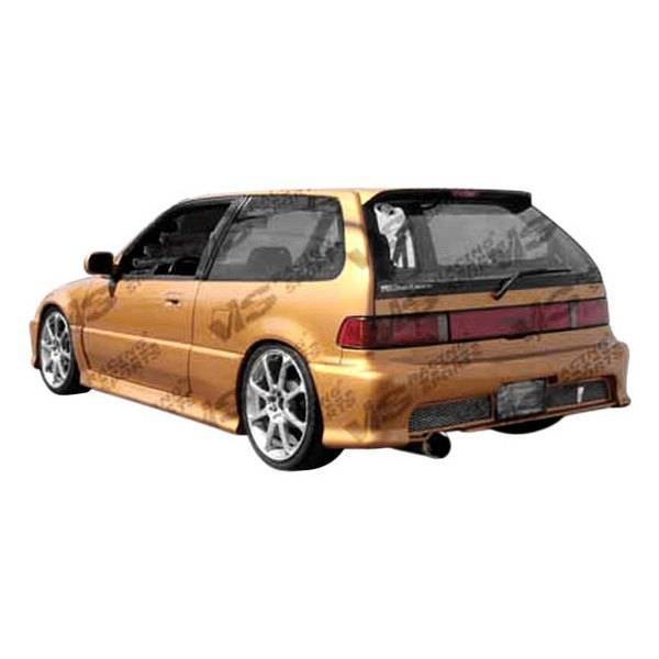 1988-1991 Honda Crx Hatchback TECHNO R Style FRP Primer Rear Bumper-1