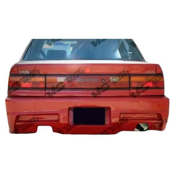 1988-1991 Honda Civic 4 doors Xtreme Style FRP Primer Rear Bumper-1