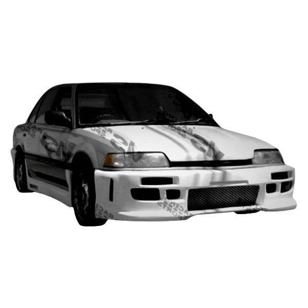 1988-1991 Honda Civic 4 doors Z1 BOXER Style FRP Primer Front Bumper-1