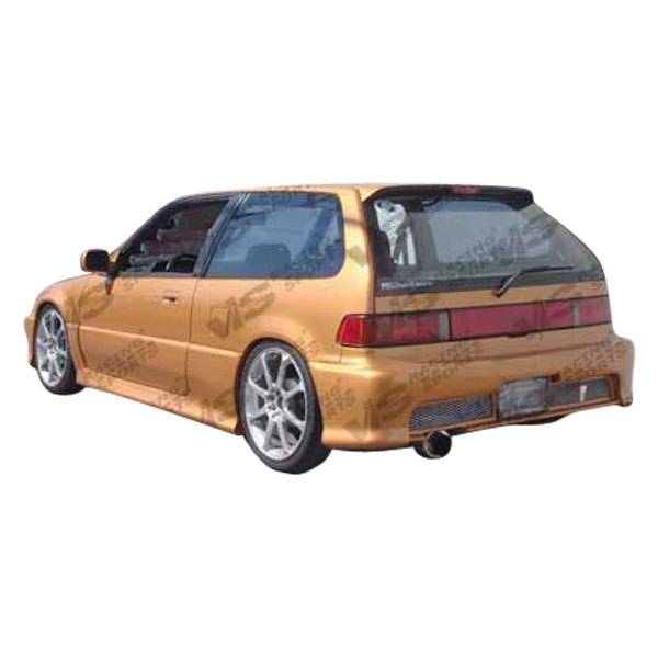 1988-1991 Honda Civic Hatchback TECHNO R Style FRP Primer Full Kit-2