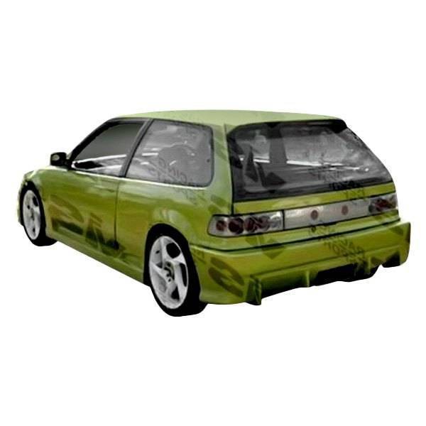 1988-1991 Honda Civic Hatchback TSC Style FRP Primer Rear Bumper-1