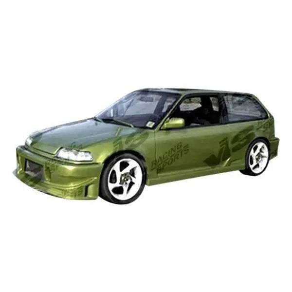 1988-1991 Honda Civic Hatchback TSC Style FRP Primer Side Skirts-1
