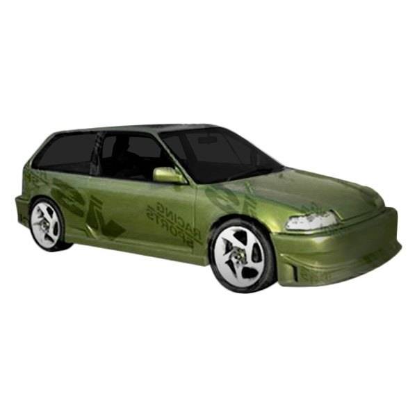1988-1991 Honda Civic Hatchback TSC Style FRP Primer Full Kit-1