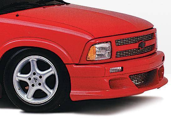 1994-1997 Chevrolet S10 Sonoma Blazer 2 doors 4 doors POLYURETHANE Black Front Lip-1