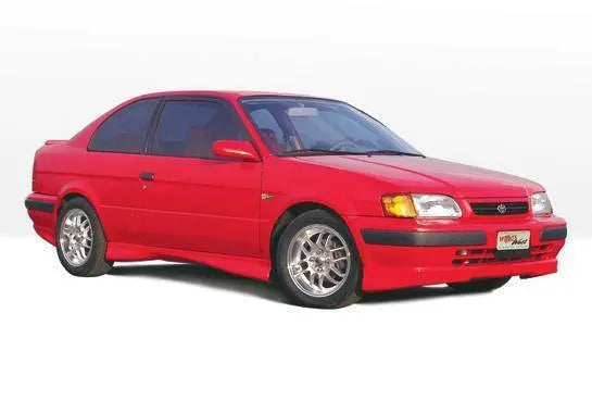 1995-1998 Toyota Tercel 2 doors POLYURETHANE Black Side Skirts-1