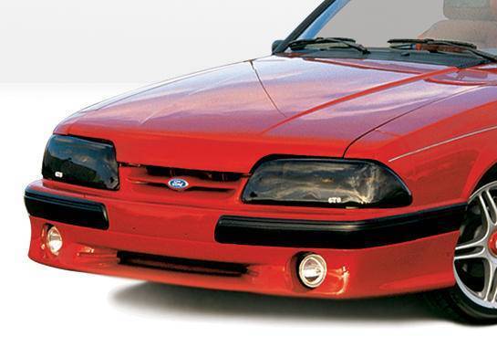1987-1993 Ford Mustang POLYURETHANE Black Front Lip-1