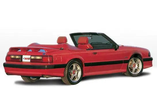 1987-1993 Ford Mustang POLYURETHANE Black Side Skirts-1