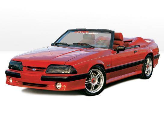 1987-1993 Ford Mustang POLYURETHANE Black Full Kit-1