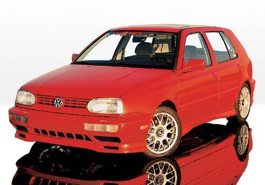 1993-1998 Volkswagen Golf POLYURETHANE Black Full Kit-2