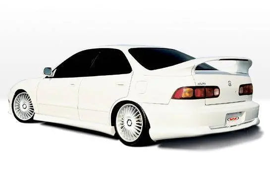 1994-2001 Acura Integra 4 doors POLYURETHANE Black Side Skirts-1