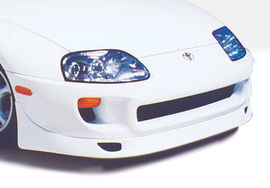 1993-1998 Toyota Supra POLYURETHANE Black Front Lip-1