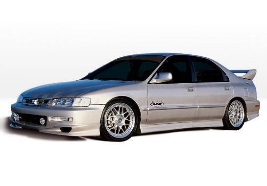 1996-1997 Honda Accord 4 doors POLYURETHANE Black Full Kit-1