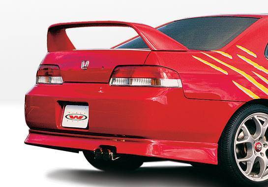 1997-2001 Honda Prelude POLYURETHANE Black Rear Lip-1