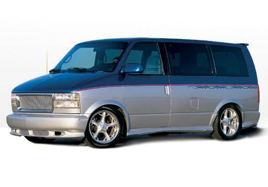 1995-2002 Chevrolet Astro POLYURETHANE Black Full Kit-2