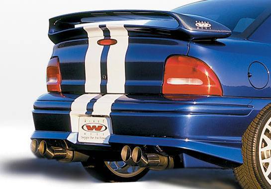 1995-1999 Dodge Neon 2 doors 4 doors POLYURETHANE Black Rear Lip-1