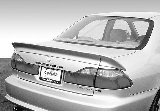 1998-2002 Honda Accord 4 doors POLYURETHANE Black Spoiler-1