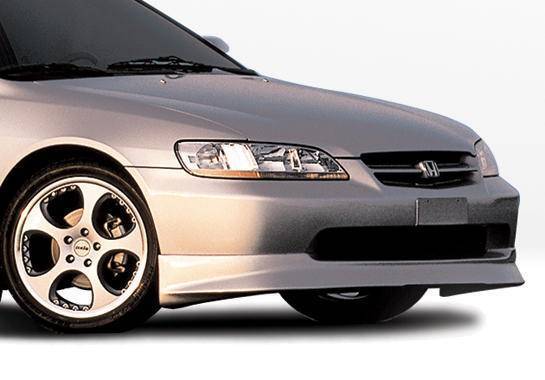 1998-2000 Honda Accord 4 doors POLYURETHANE Black Front Lip-1
