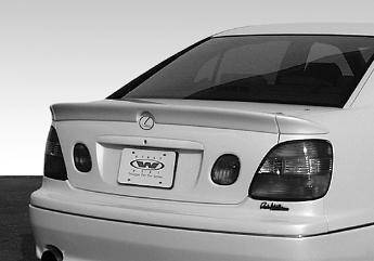 1998-2002 Lexus GS300 GS400 POLYURETHANE Black Spoiler-1