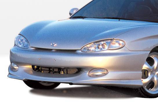 1997-1999 Hyundai Tiburon POLYURETHANE Black Front Bumper-1