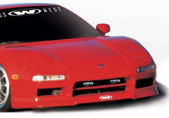 1991-2001 Acura NSX POLYURETHANE Black Front Lip-1