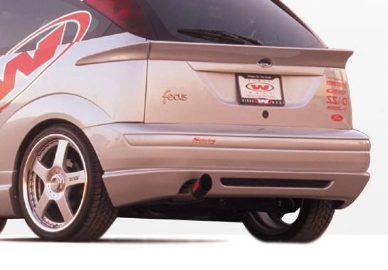 2000-2004 Ford Focus POLYURETHANE Black Rear Lip-1