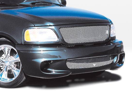 1997-2003 Ford F150 POLYURETHANE Black Front Bumper-1