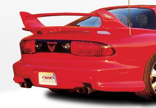 1998-2002 Pontiac Trans AM W-Typ POLYURETHANE Black Rear Lip-1