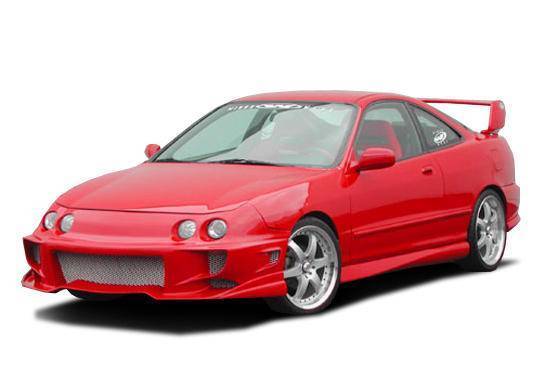 1994-1997 Acura Integra 2 doors POLYURETHANE Black Full Kit-1
