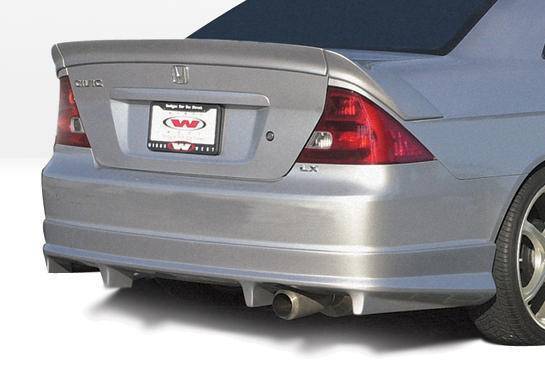 2001-2003 Honda Civic 2 doors POLYURETHANE Black Full Kit-3