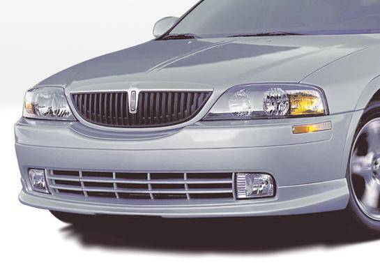 2000-2003 Lincoln Ls 4 doors POLYURETHANE Black Front Lip-1