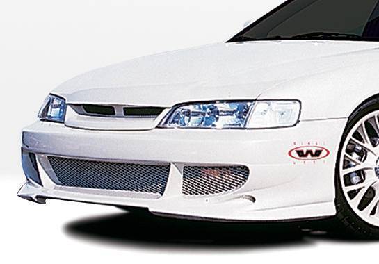 1994-1997 Honda Accord POLYURETHANE Black Front Bumper-1