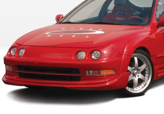 1994-1997 Acura Integra 2 doors 4 doors POLYURETHANE Black Front Lip-1