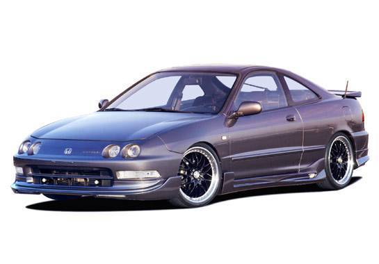 1994-1997 Acura Integra 2 doors POLYURETHANE Black Full Kit-1