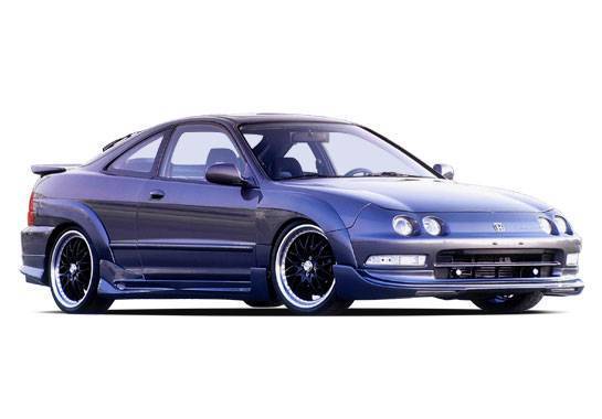 1994-1997 Acura Integra 2 doors POLYURETHANE Black Full Kit-1