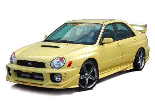 2002-2003 Subaru WRX POLYURETHANE Black Full Kit-3