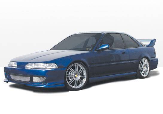 1992-1993 Acura Integra 2 doors POLYURETHANE Black Full Kit-2