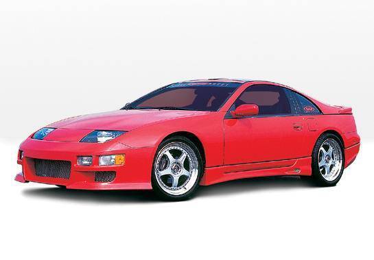 1990-1996 Nissan 300ZX POLYURETHANE Black Full Kit-2