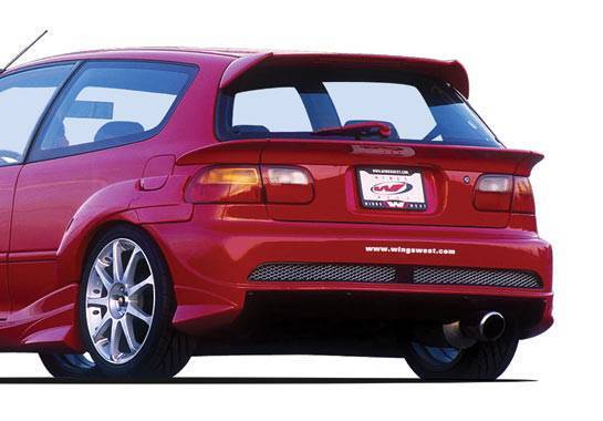 1992-1995 Honda Civic Hatchback POLYURETHANE Black Full Kit-3
