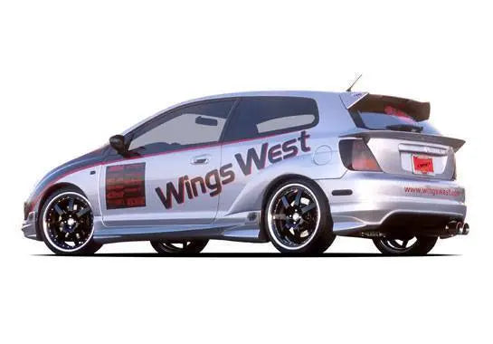 2002-2005 Honda Civic Hatchback POLYURETHANE Black Side Skirts-1