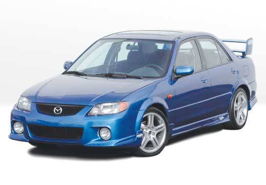 2001-2002 Mazda Protege POLYURETHANE Black Full Kit-1